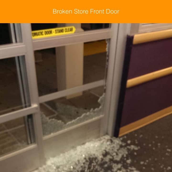 Broken Store Front Window
