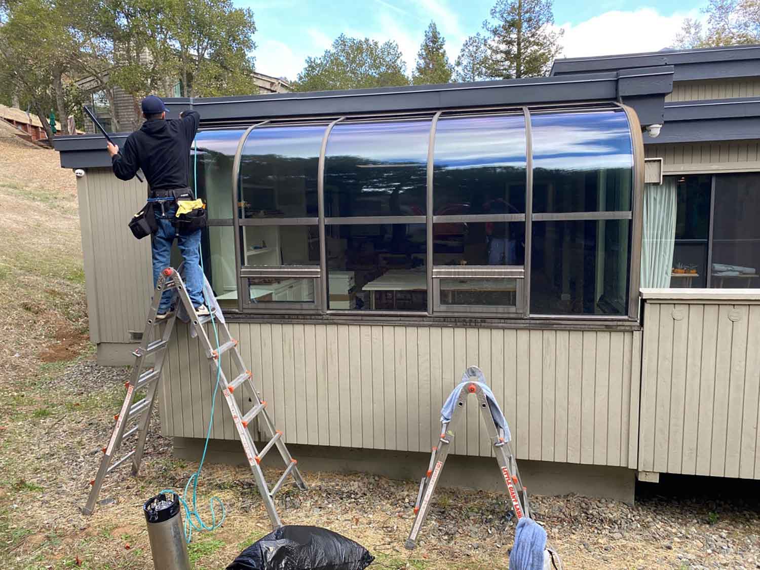 ClimatePro installed Exterior Window Film for this Portola Valley, CA Home.