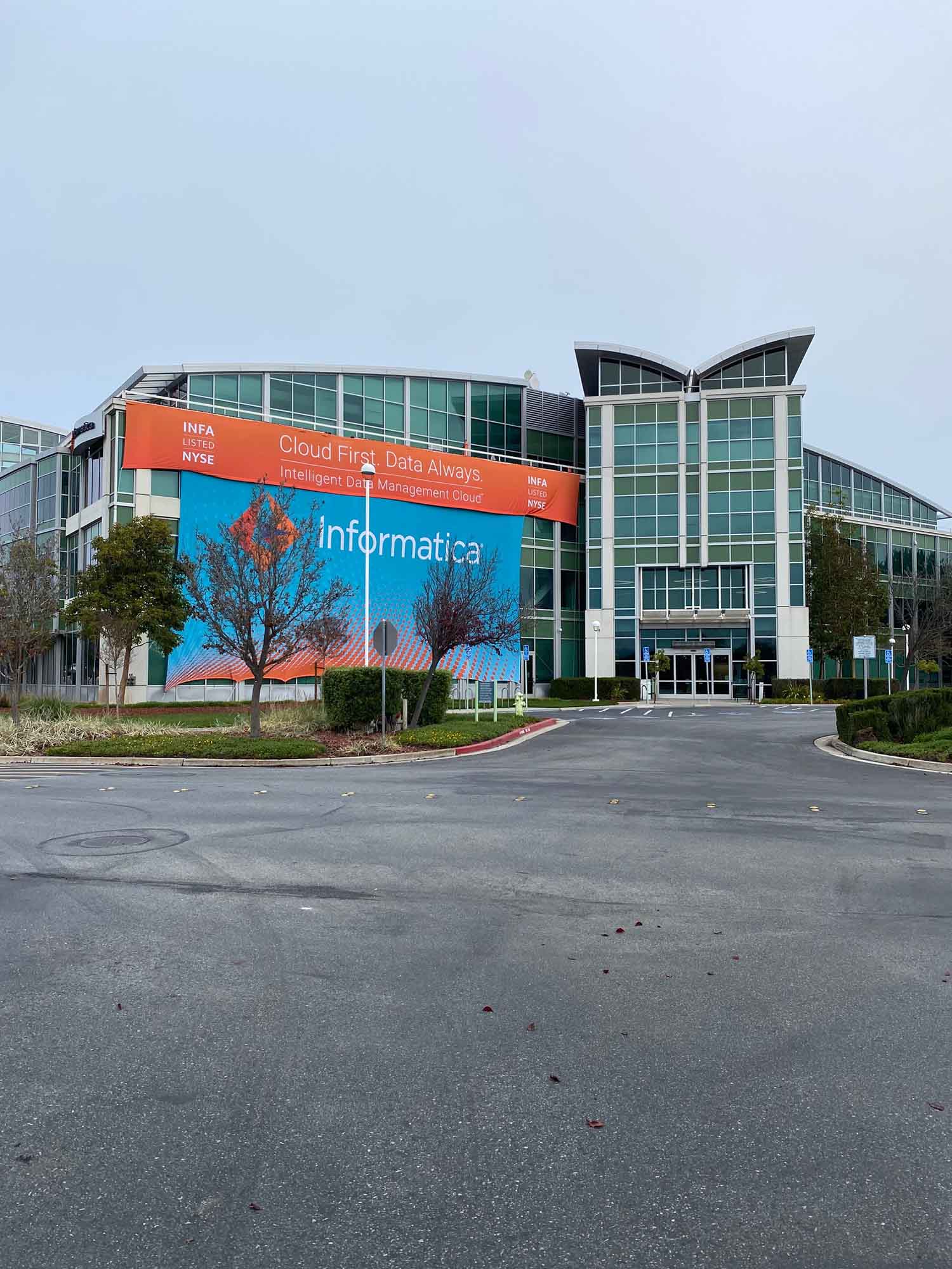 Commercial 3M Prestige Exterior Window Film Project: Informatica, Redwood City, CA, installed by ClimatePro.