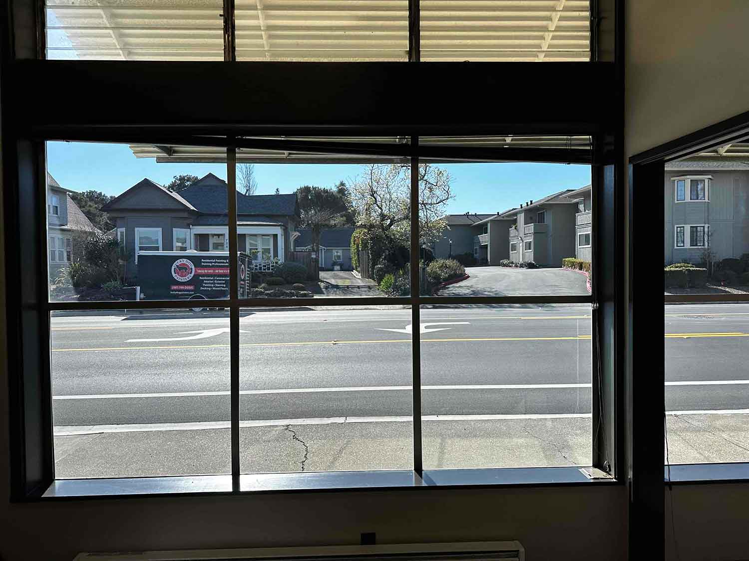  The ClimatePro team recently installed the cost-effective 3M Affinity Window Film on the windows in this office in Petaluma. 