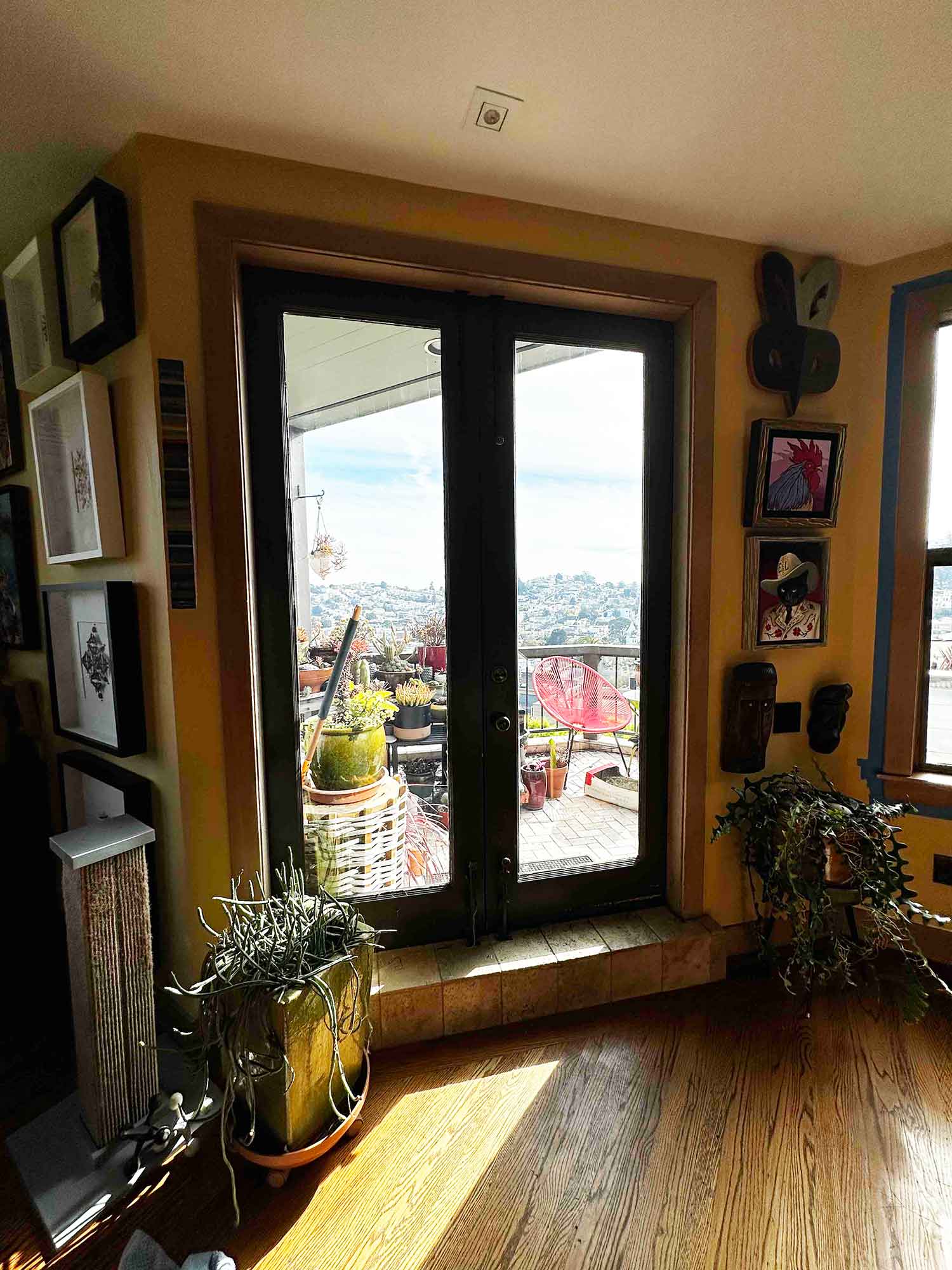 Can window film protect art from fading? Yes it can! We added window film to this art lover's home in San Francisco, CA.