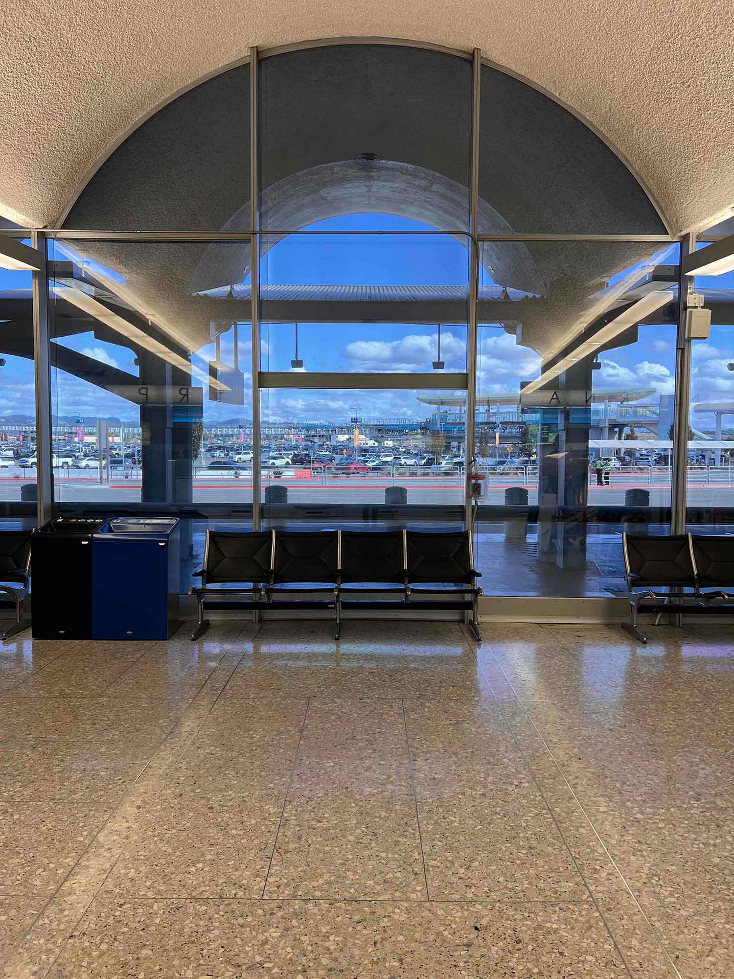 The ClimatePro team installed 3M Affinity Window Film at Oakland International Airport.