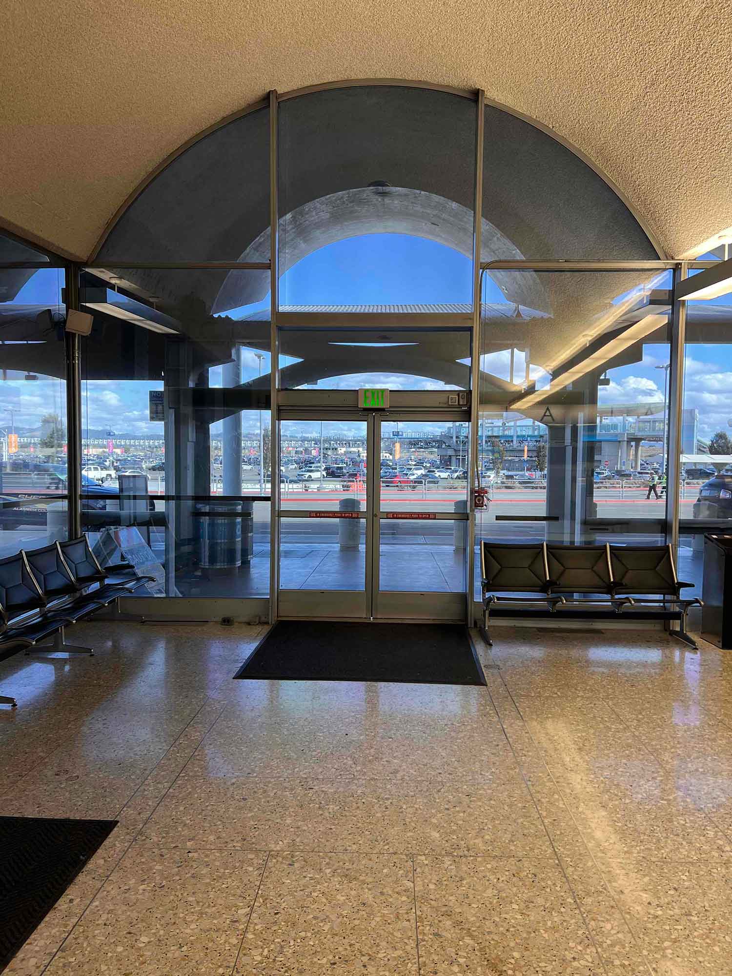 The ClimatePro team installed 3M Affinity Window Film at Oakland International Airport.