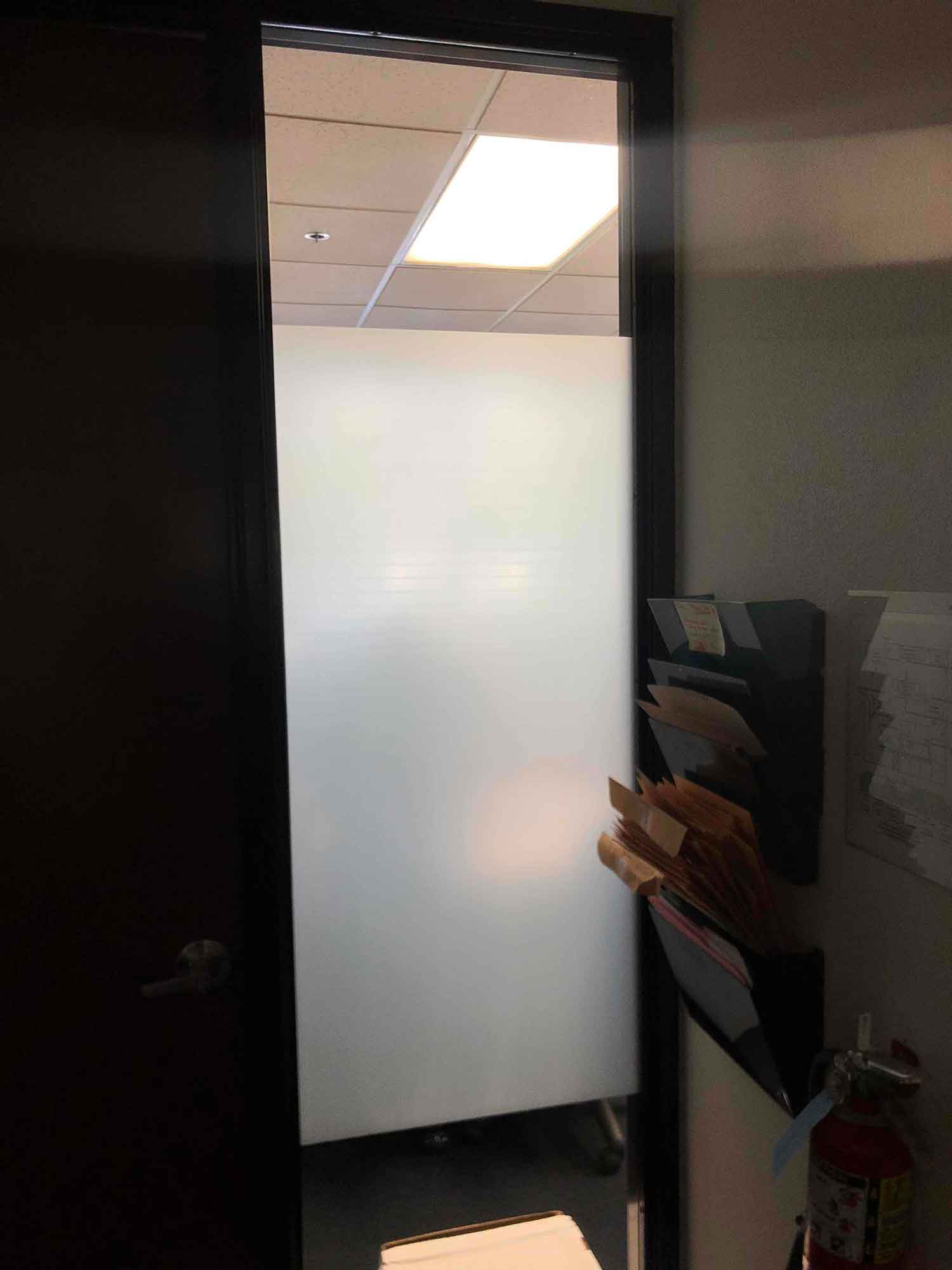 A Fremont, CA Office Gets More Privacy with Frosted Window Tint by ClimatePro