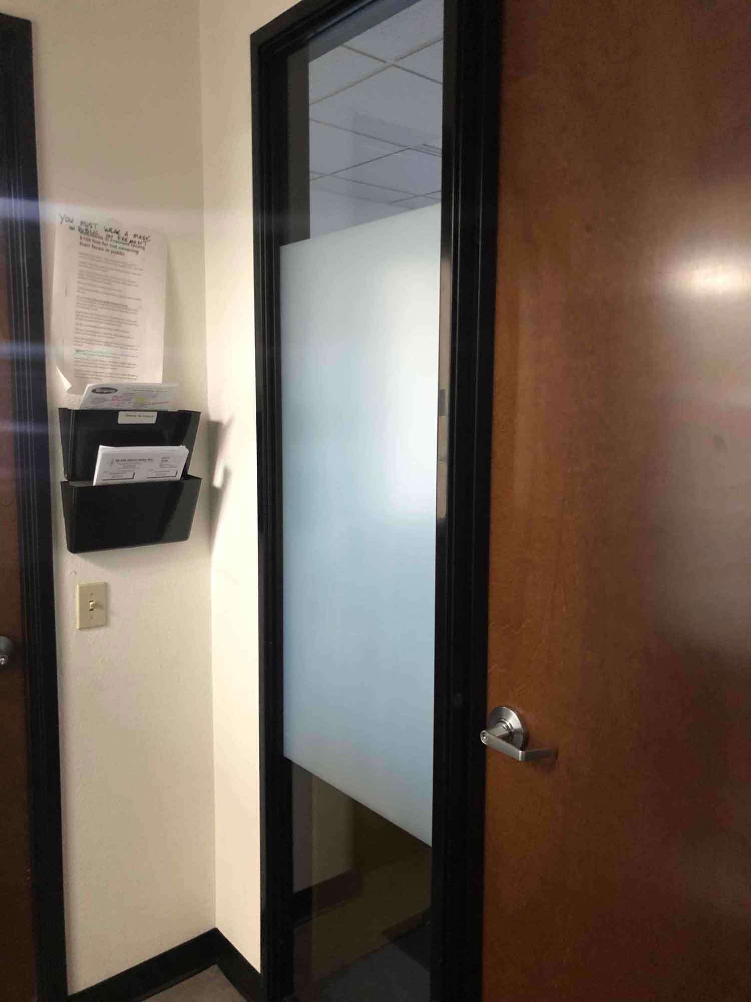 A Fremont, CA Office Gets More Privacy with Frosted Window Tint by ClimatePro