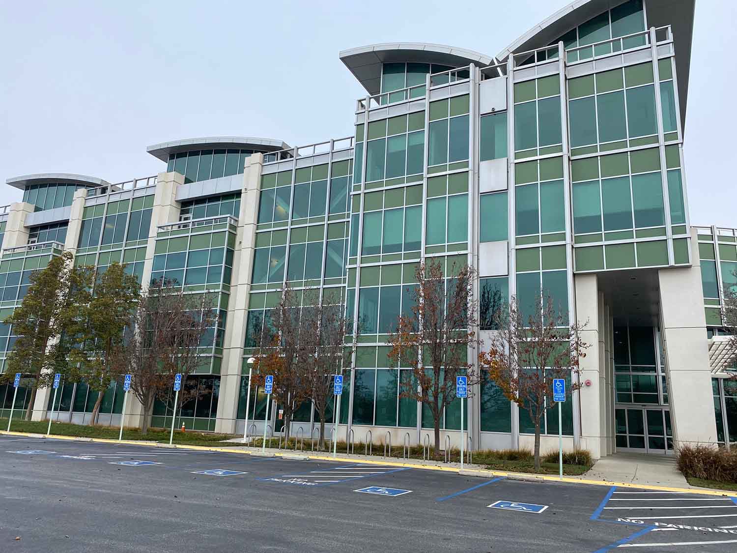 Commercial 3M Prestige Exterior Window Film Project: Informatica, Redwood City, CA, installed by ClimatePro.