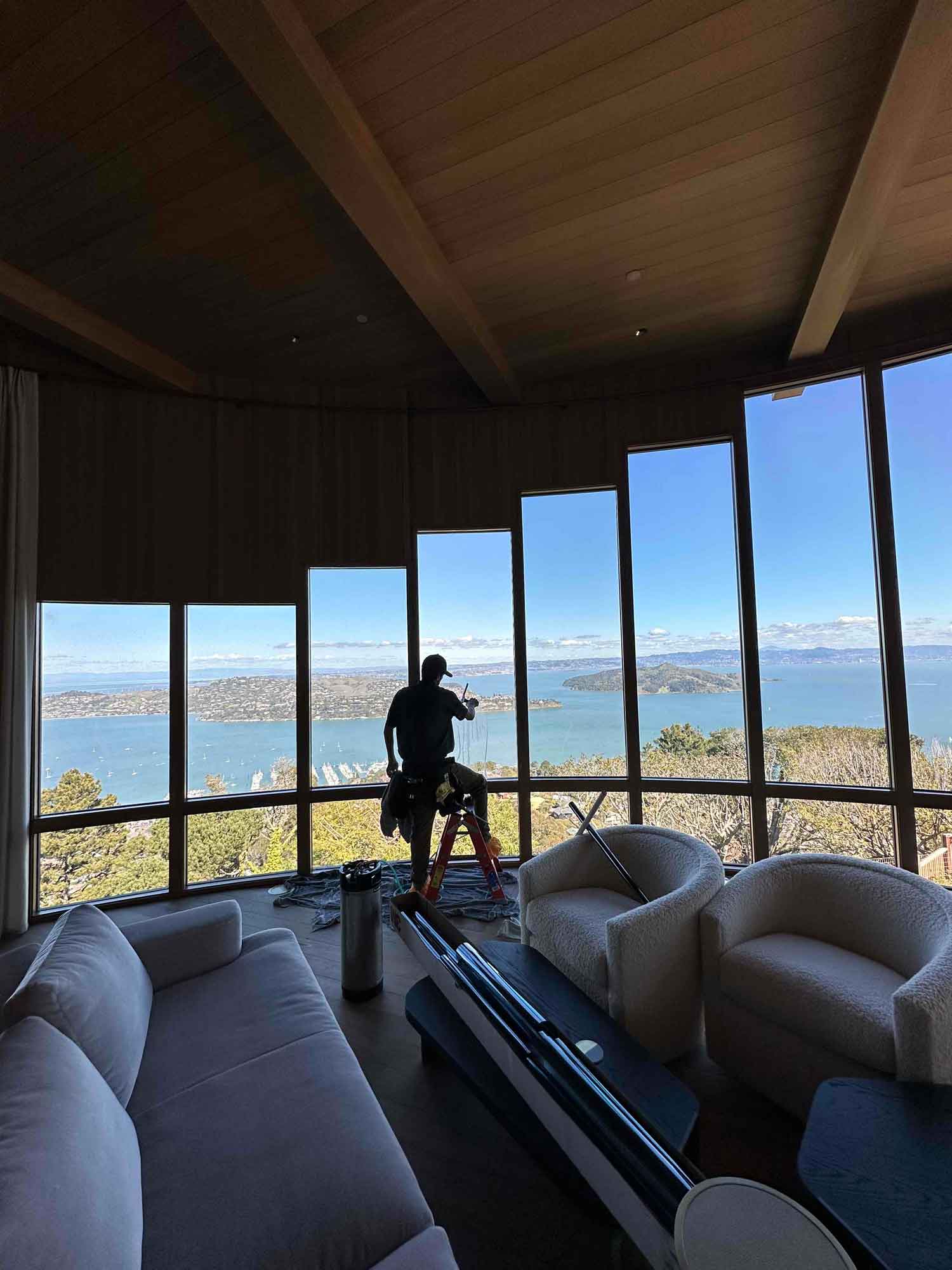 ClimatePro installs 3M Prestige Window Film on the windows of this home in Sausalito, CA. Now available all over the San Francisco Bay Area. Free Estimates.