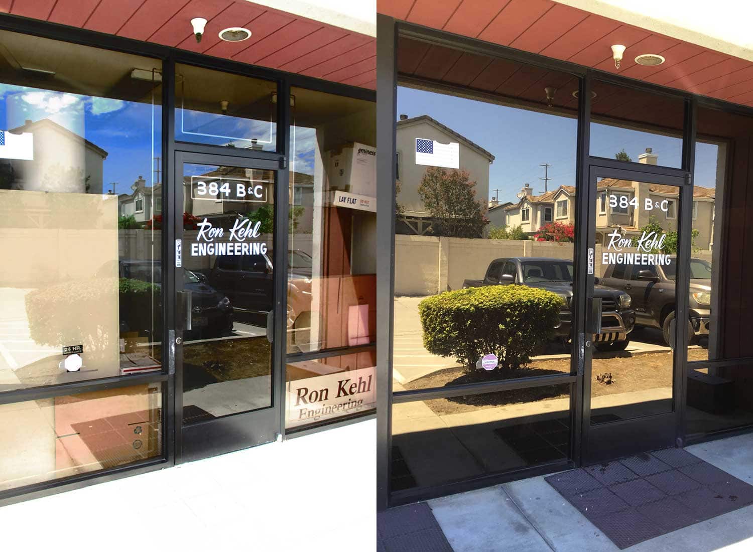 Before and After: 3M Night Vision Sun Control Window Film San Jose