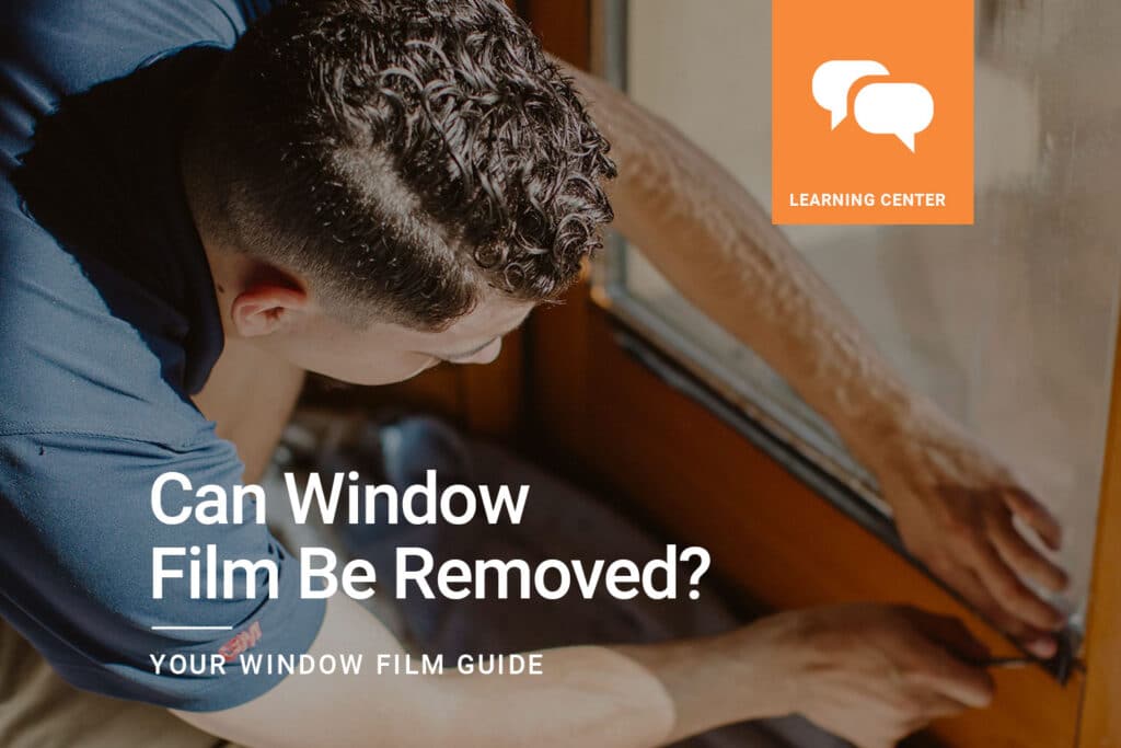 Can Window Film Be Removed ClimatePro