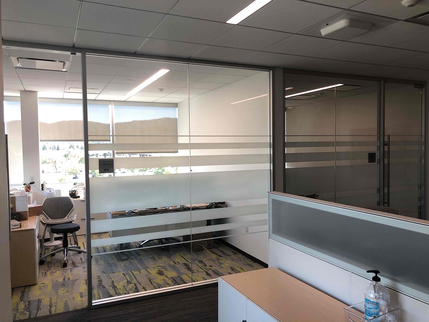 Decorative Window Film for Novato, CA Offices, installed by ClimatePro