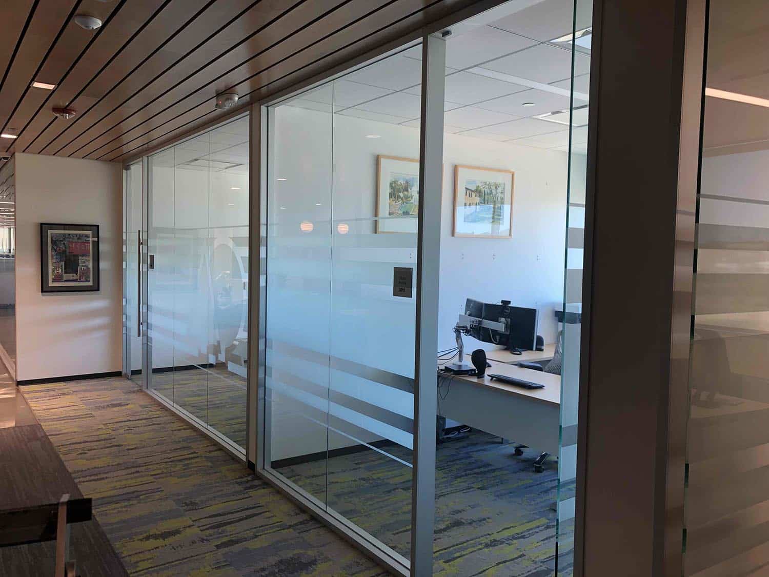 Decorative Window Film for Novato, CA Offices, installed by ClimatePro