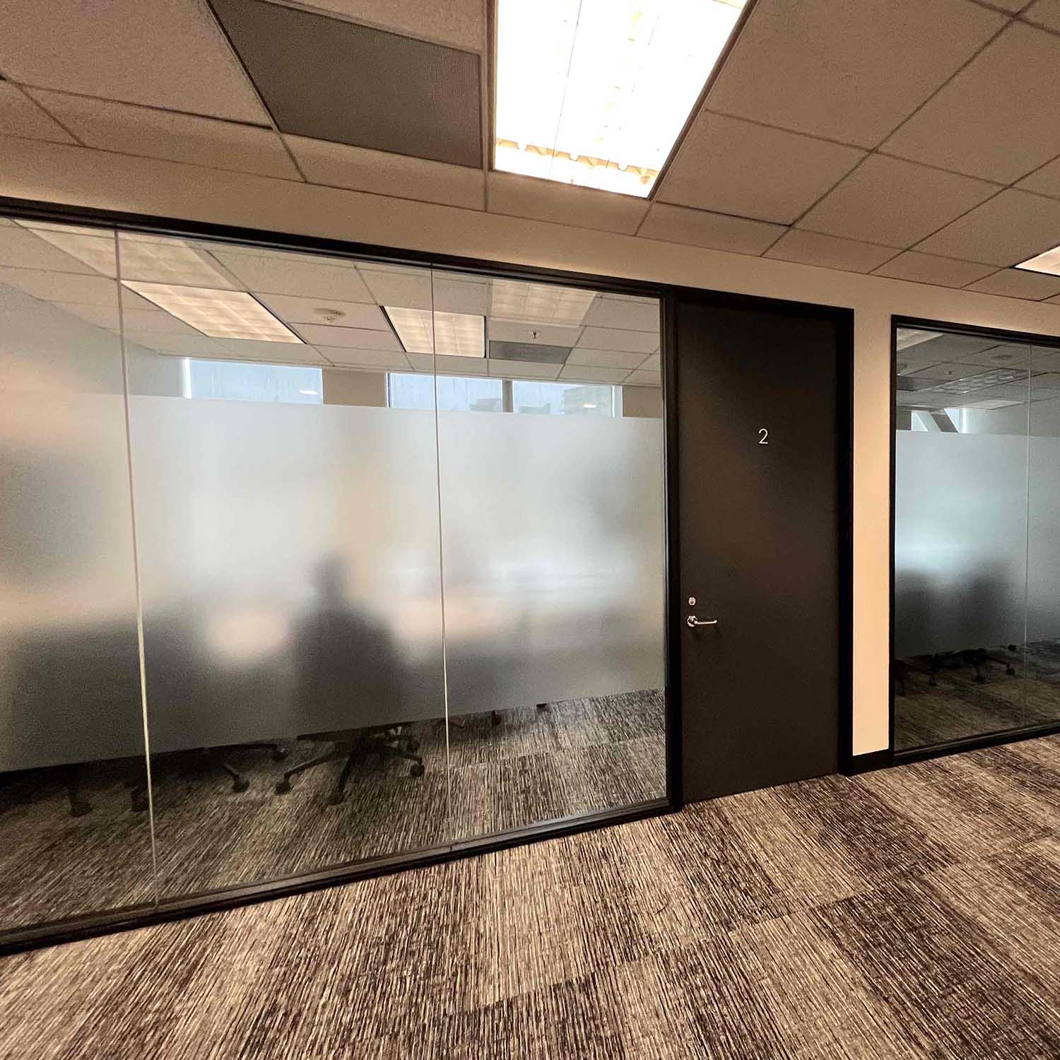 3M Privacy Window film for a San Francisco Office, installed by ClimatePro.