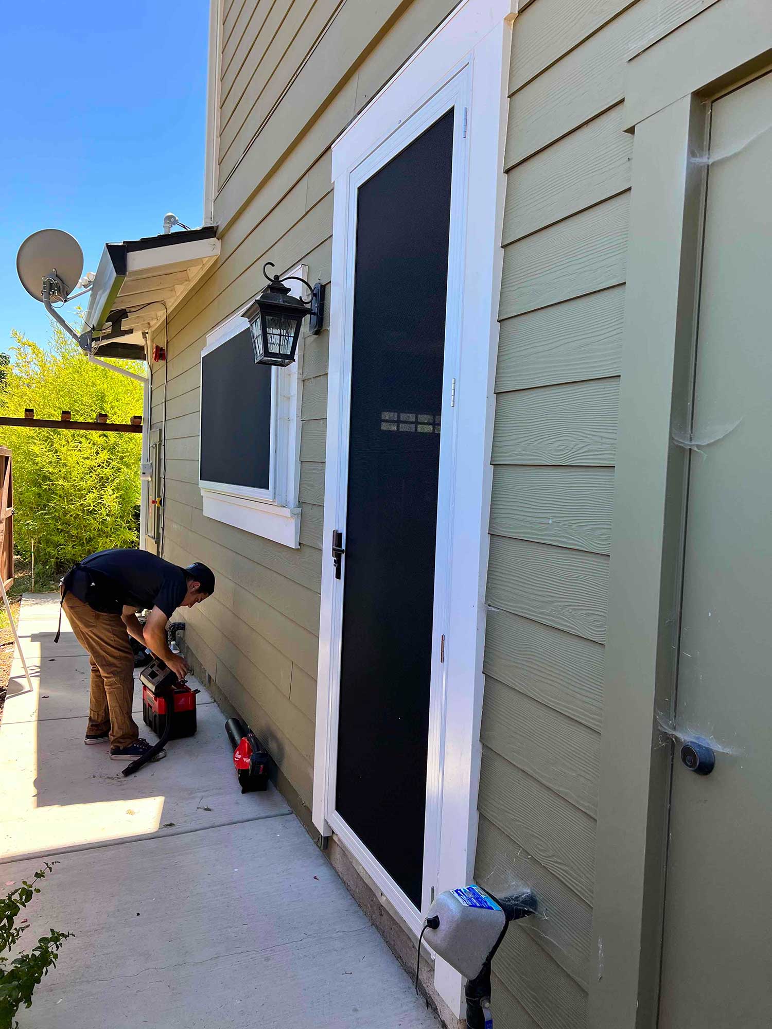 Crimsafe Security screen doors added to this Middletown, CA home by ClimatePro