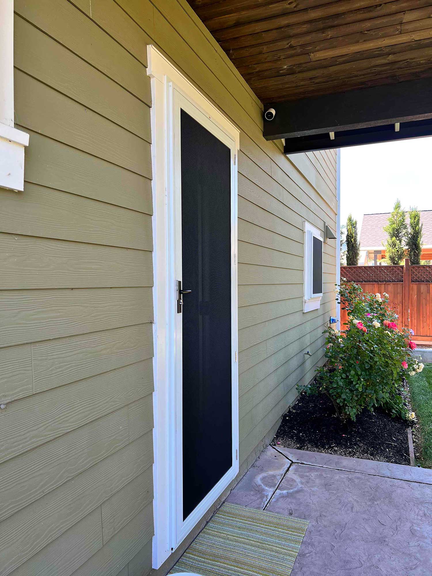 Crimsafe Security screen doors added to this Middletown, CA home by ClimatePro