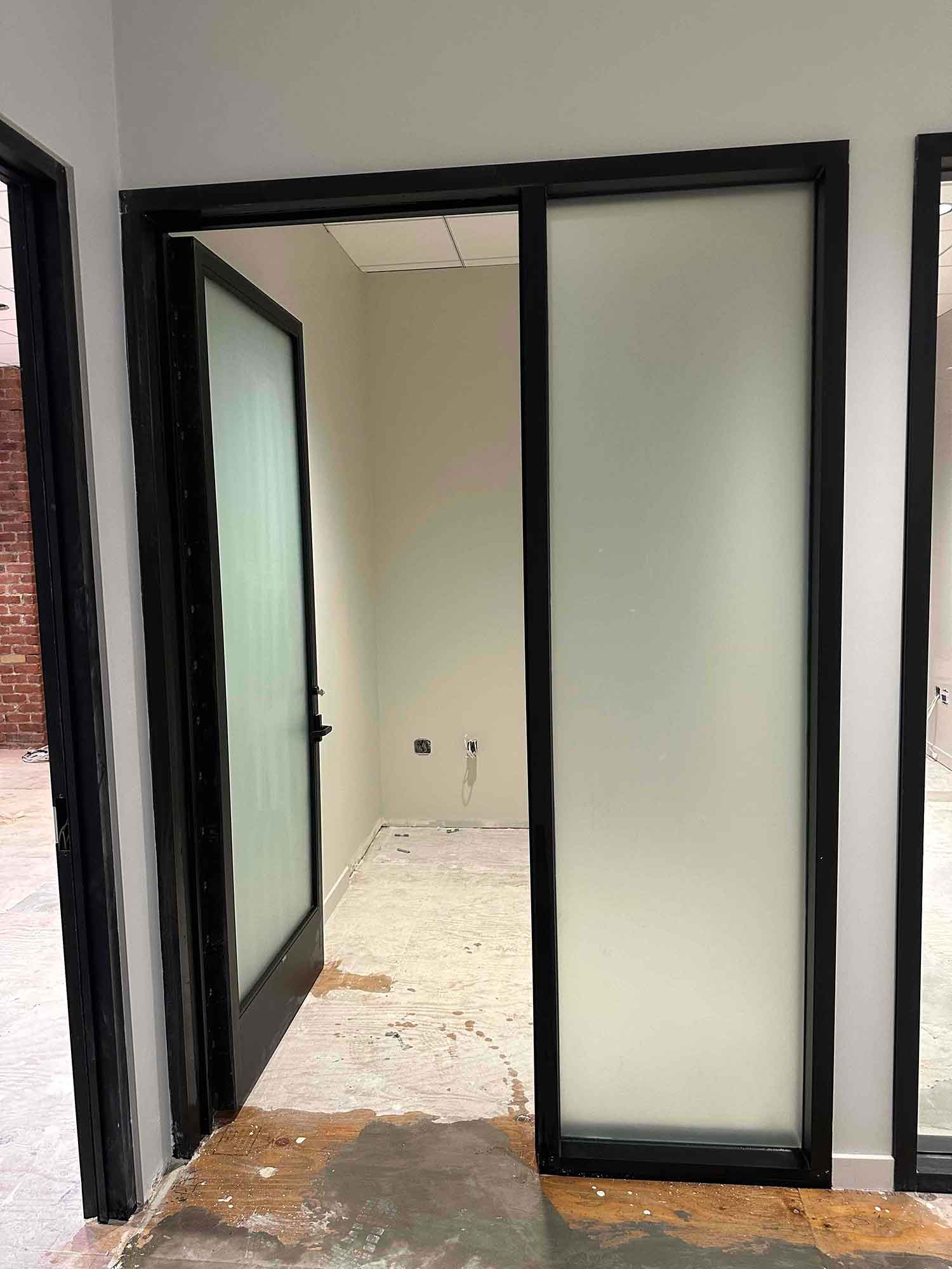 Adding Frosted Privacy Window Film to an Office in San Francisco, CA. Installed by ClimatePro.