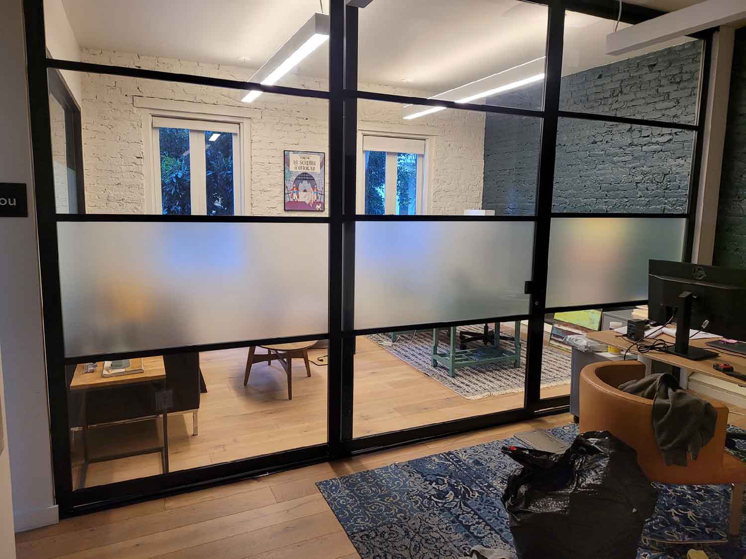 The ClimatePro team added 3M Window Tint to this San Francisco office windows and doors. Get a free estimate for privacy window tint today.