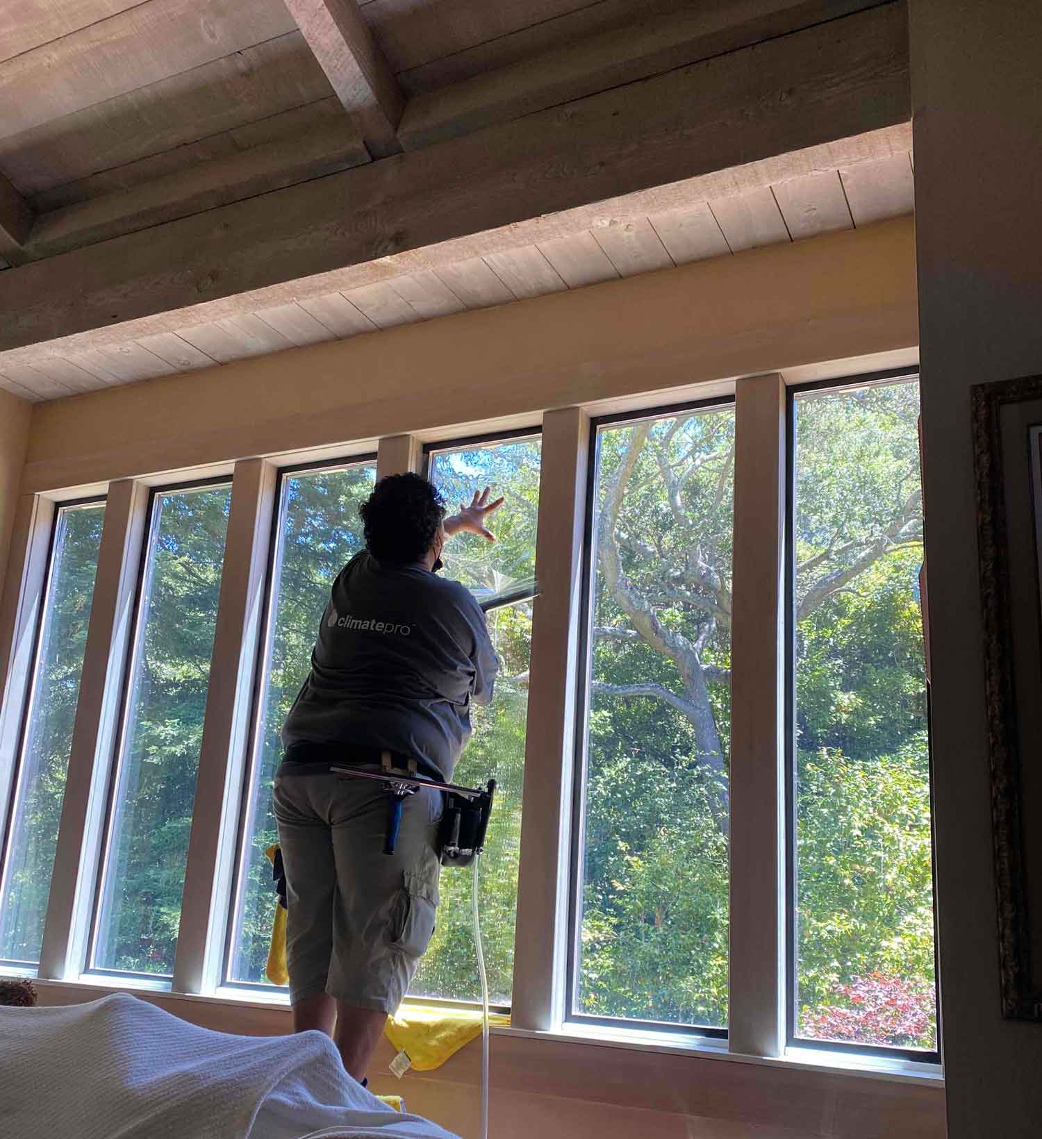 The ClimatePro team upgraded these Orinda, CA windows with 3M Prestige 70 Window Film.