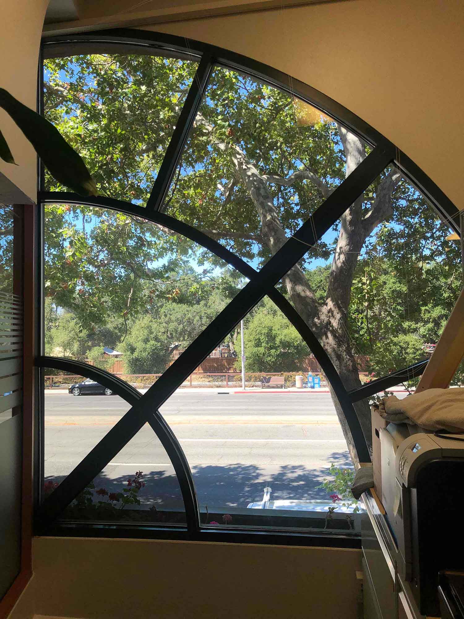 Sun Control Window Tint installed at a Palo Alto office by ClimatePro.