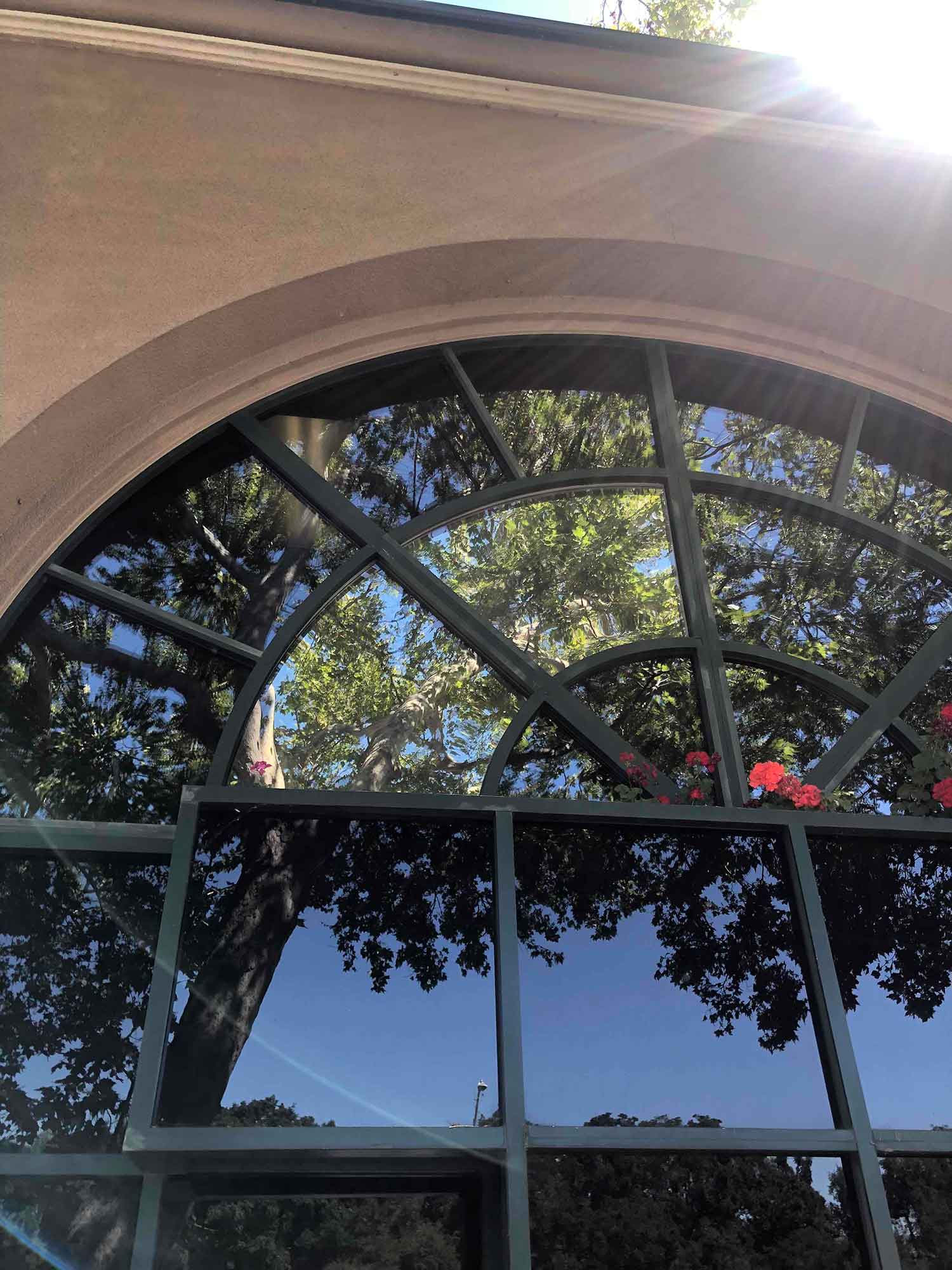 Sun Control Window Tint installed at a Palo Alto office by ClimatePro.