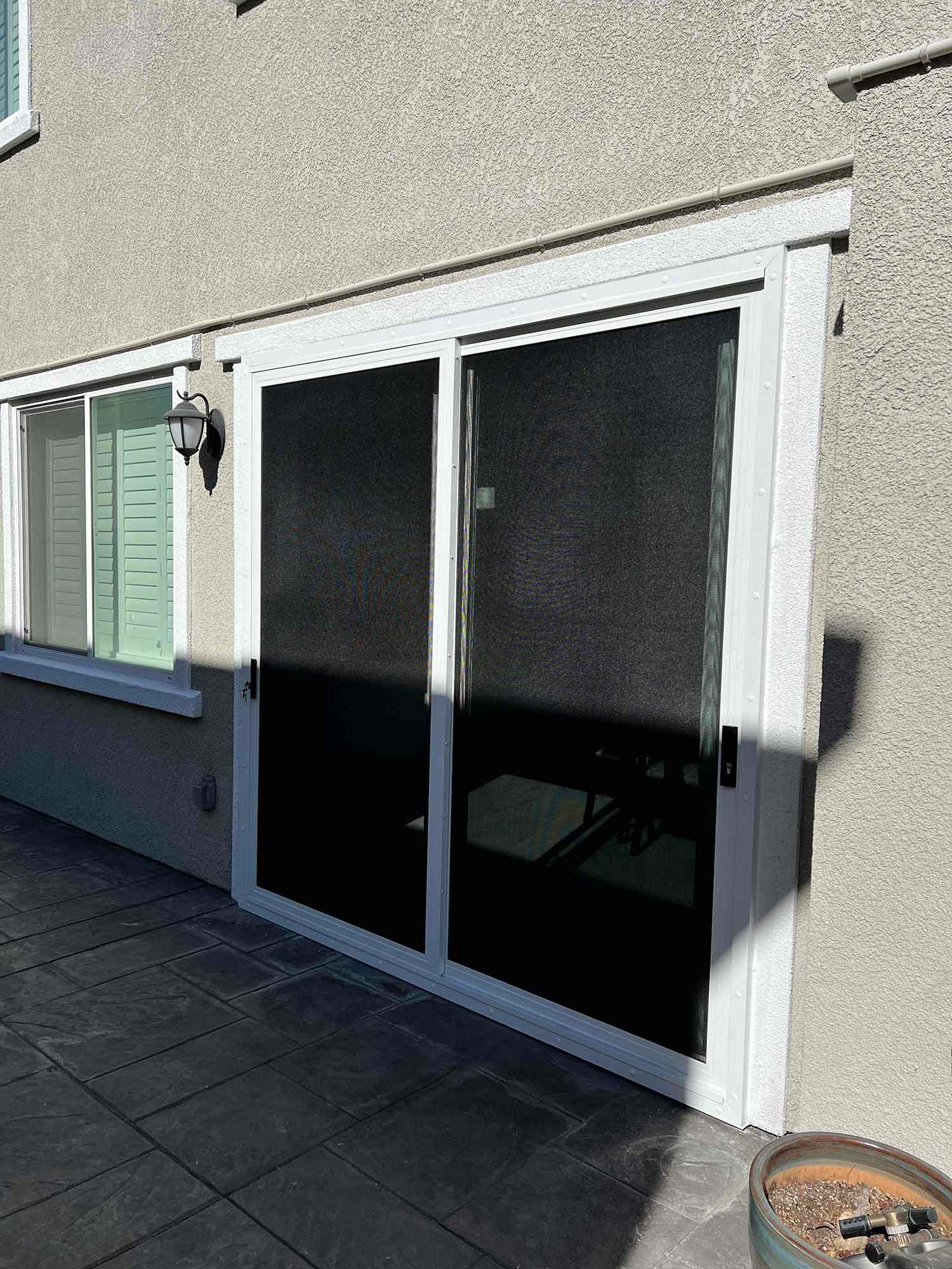 ClimatePro installed 3M Safety Window Film and Crimsafe on this Brentwood, CA home.