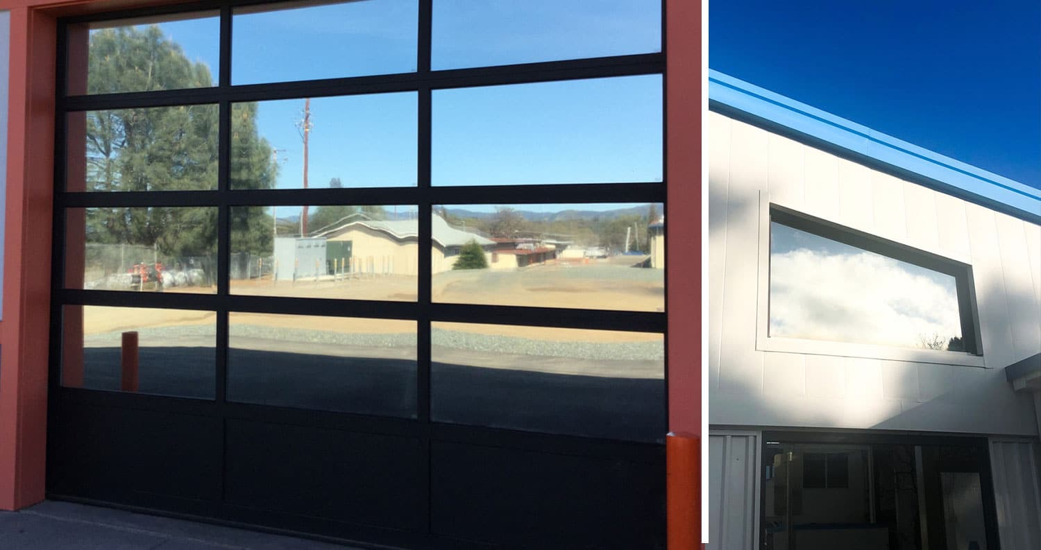 One way window film is great for daytime privacy. Installed by ClimatePro.