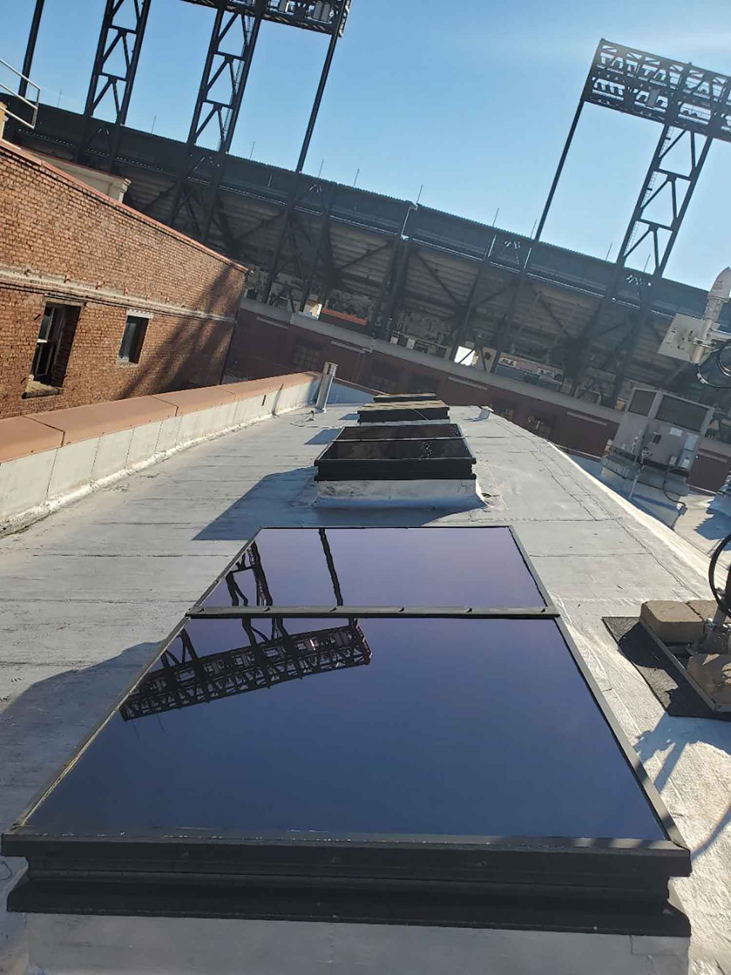 ClimatePro installed 3M Exterior window tint on these skylights in San Francisco.