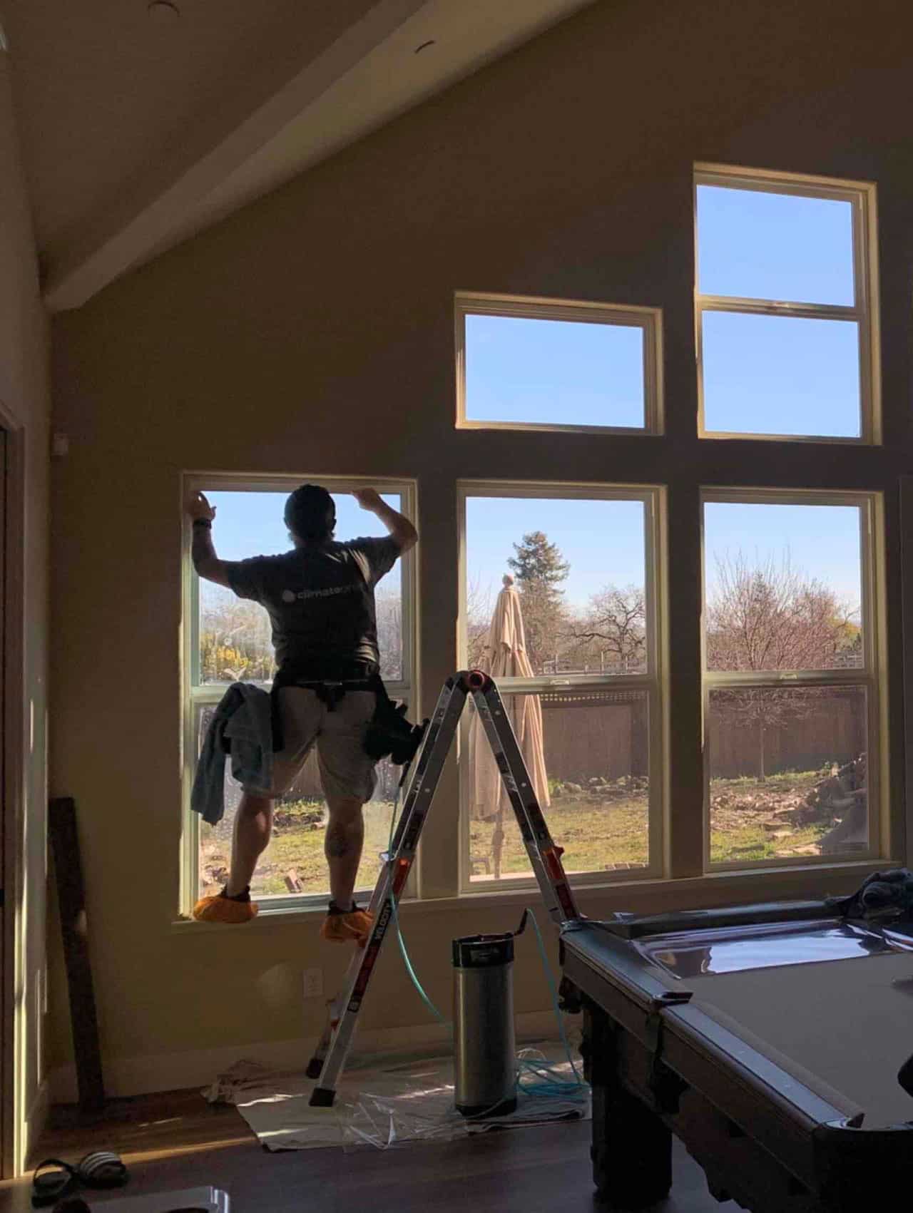 ClimatePro installed 3M Prestige 70 Window Film for A Grand Room in Windsor, CA