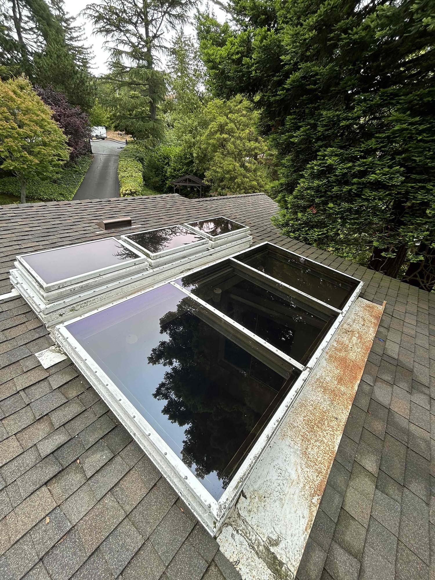 Exterior Window Film for Skylights in Oakland, CA, installed by ClimatePro.