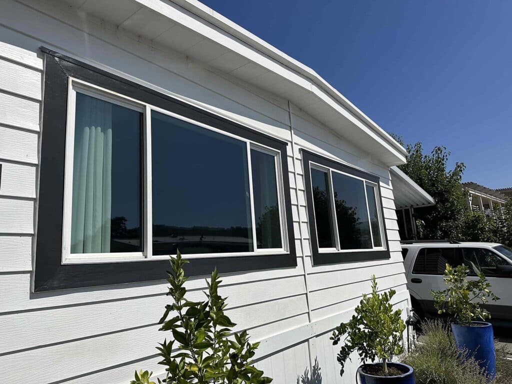 Exterior Window Film for Yountville, CA Homes. Installed by ClimatePro.