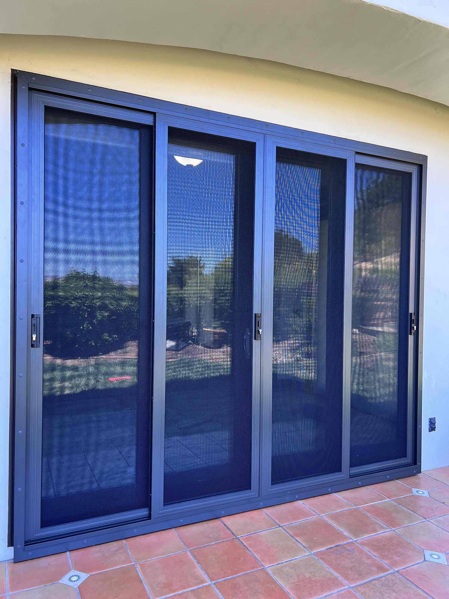 A San Jose Home Gets Crimsafe Security Screens. Installed by ClimatePro.