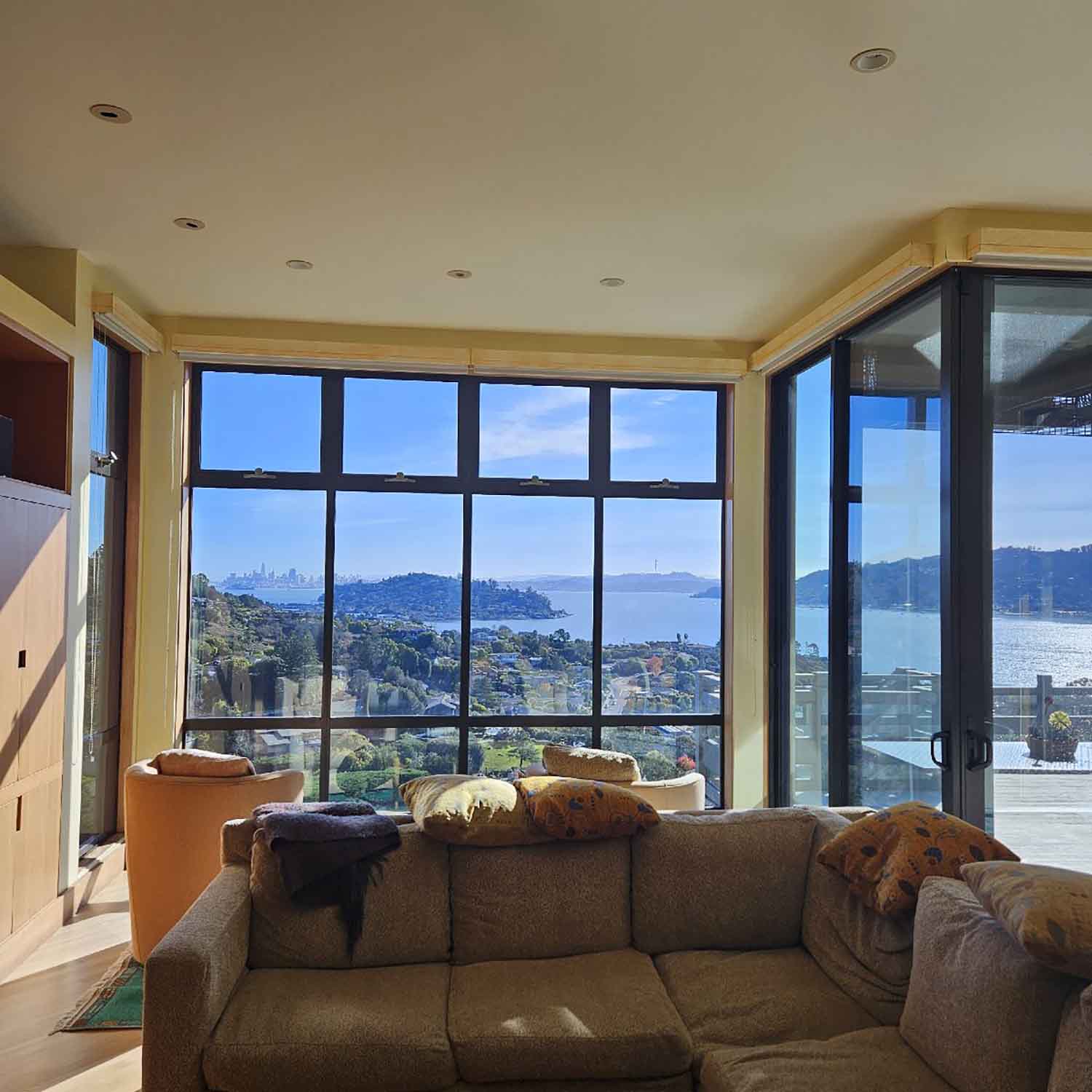 Before and After: Sun Control Window Film iFor A Tiburon, CA Home