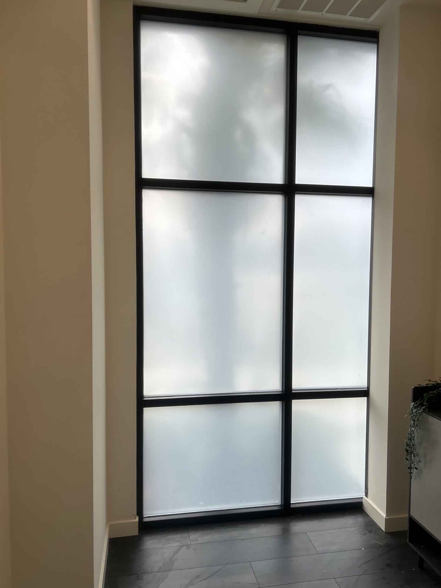 ClimatePro Installs Privacy Window Film For A Santa Clara, CA Shop