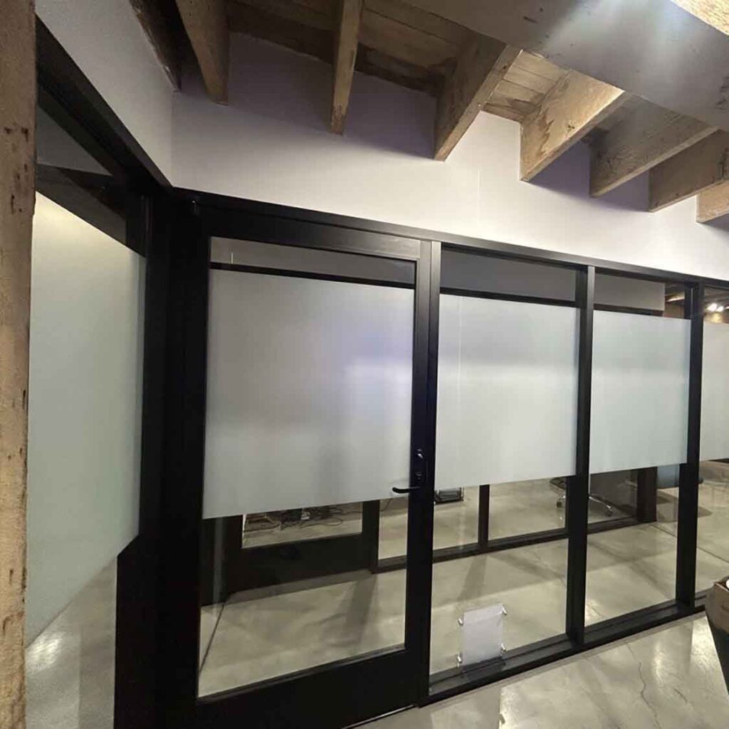 How To Get Frosted Privacy Window Film For Your San Francisco Office. Get a free estimate from ClimatePro.