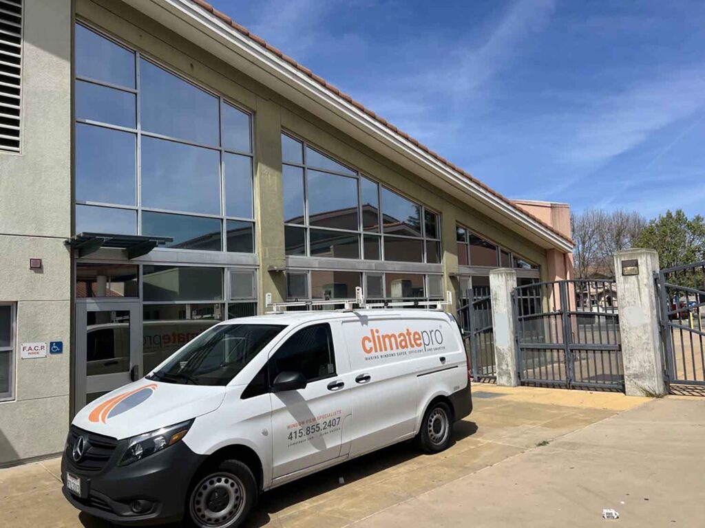 ClimatePro Installs Exterior Window Film on a Building in San Pablo, CA