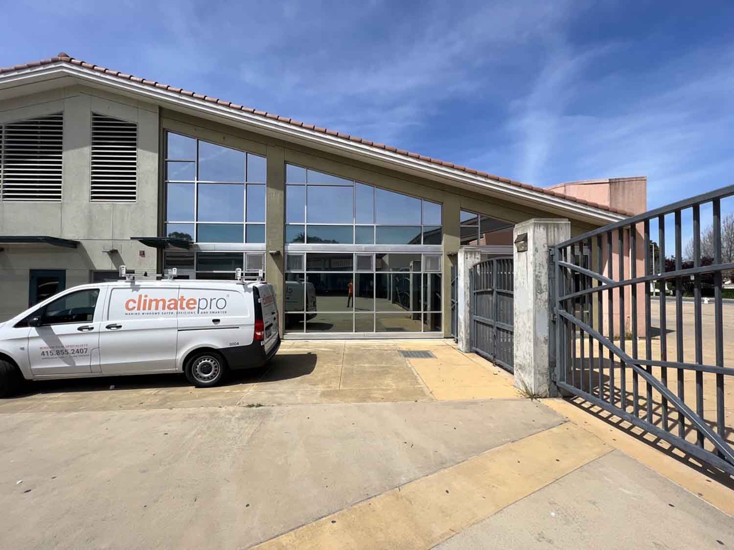 ClimatePro Installs Exterior Window Film on a Building in San Pablo, CA