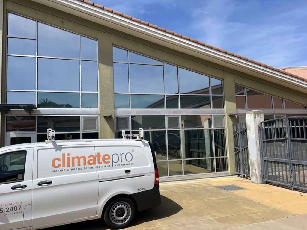 ClimatePro Installs Exterior Window Film on a Building in San Pablo, CA