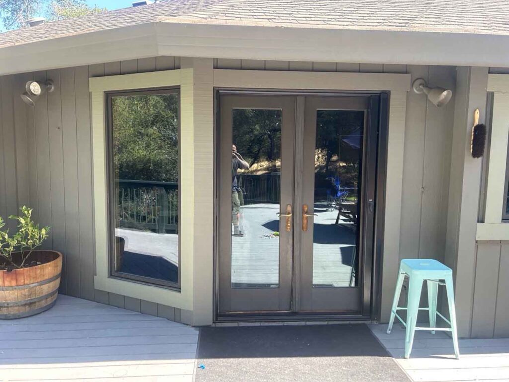 3M Exterior Window Film installed on doors and windows of this Santa Rosa, CA home.