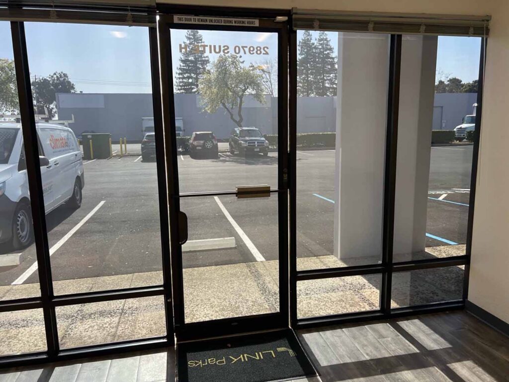 Inside, ClimatePro installed 3M Security Window Film with the IPA System.