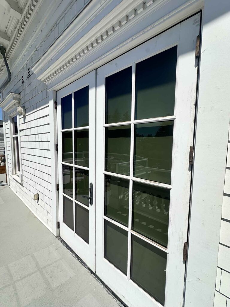 This Napa home stayed bright and beautiful after ClimatePro installed 3M Prestige Exterior Window Film. The virtually clear film reduces solar heat and glare without blocking the views the homeowners love from their French doors.