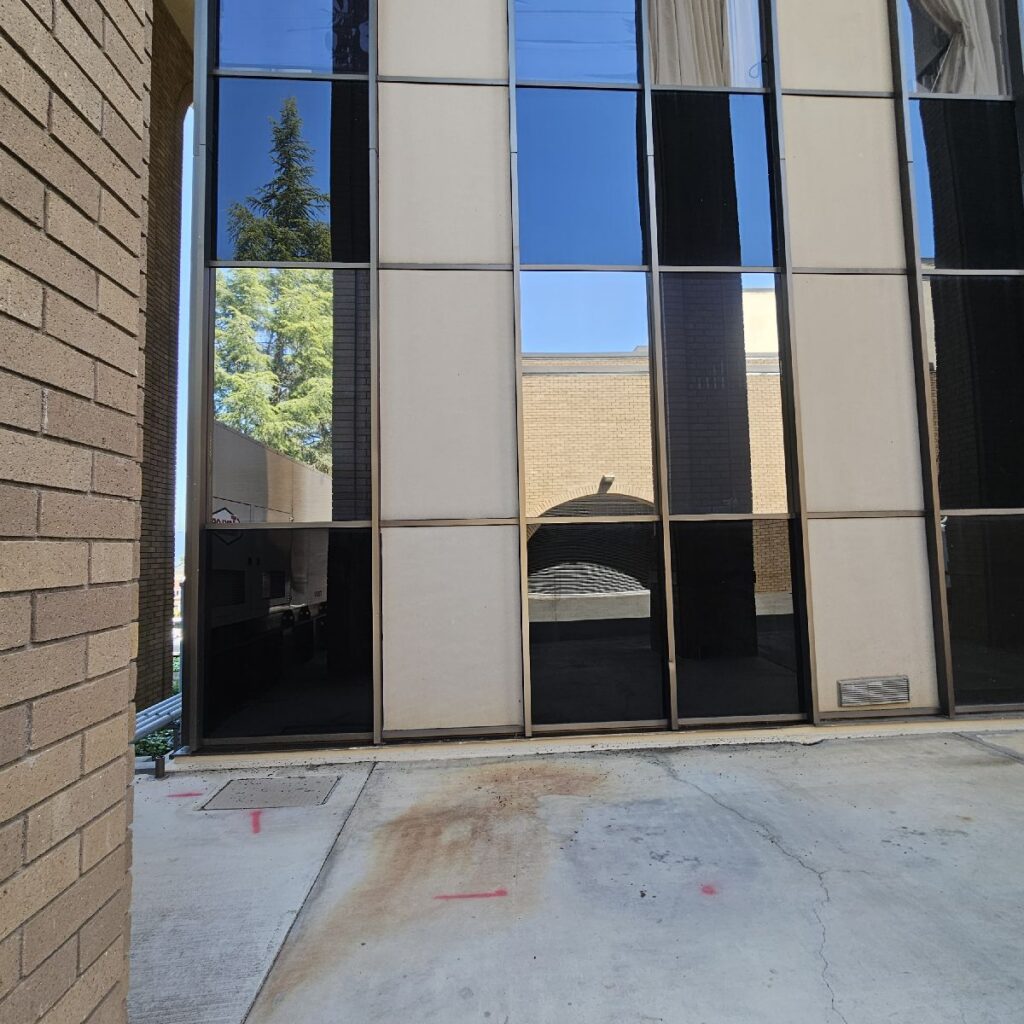 ClimatePro installed the solar control film on the exterior glass, helping improve comfort without disrupting interior courthouse operations.
