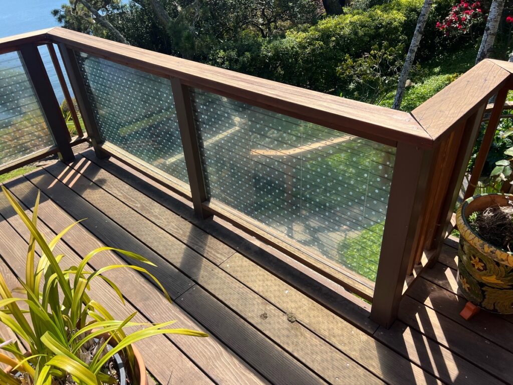 ClimatePro treated all seven glass railing panels on both sides to help reduce bird collisions.