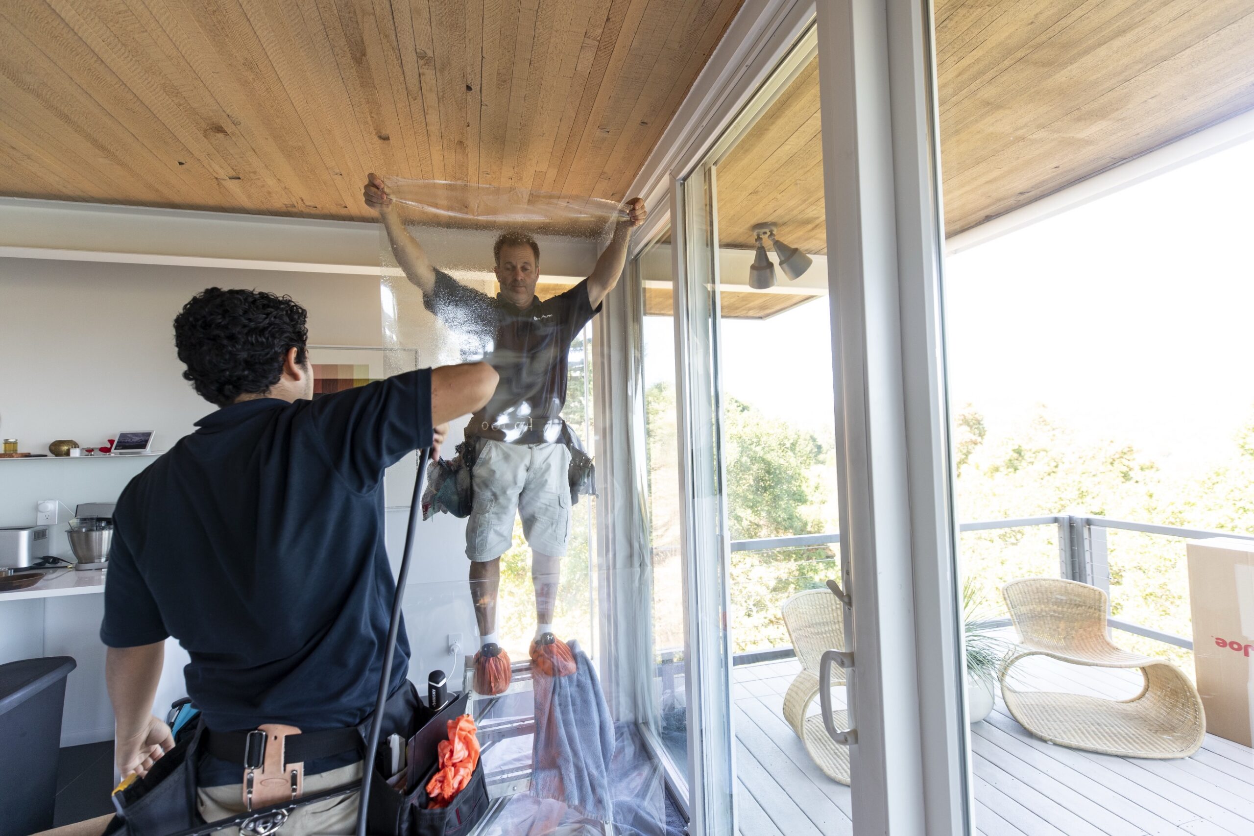 Window film can help homeowners improve privacy, reduce heat and glare, block UV rays, and protect interiors from sun damage.