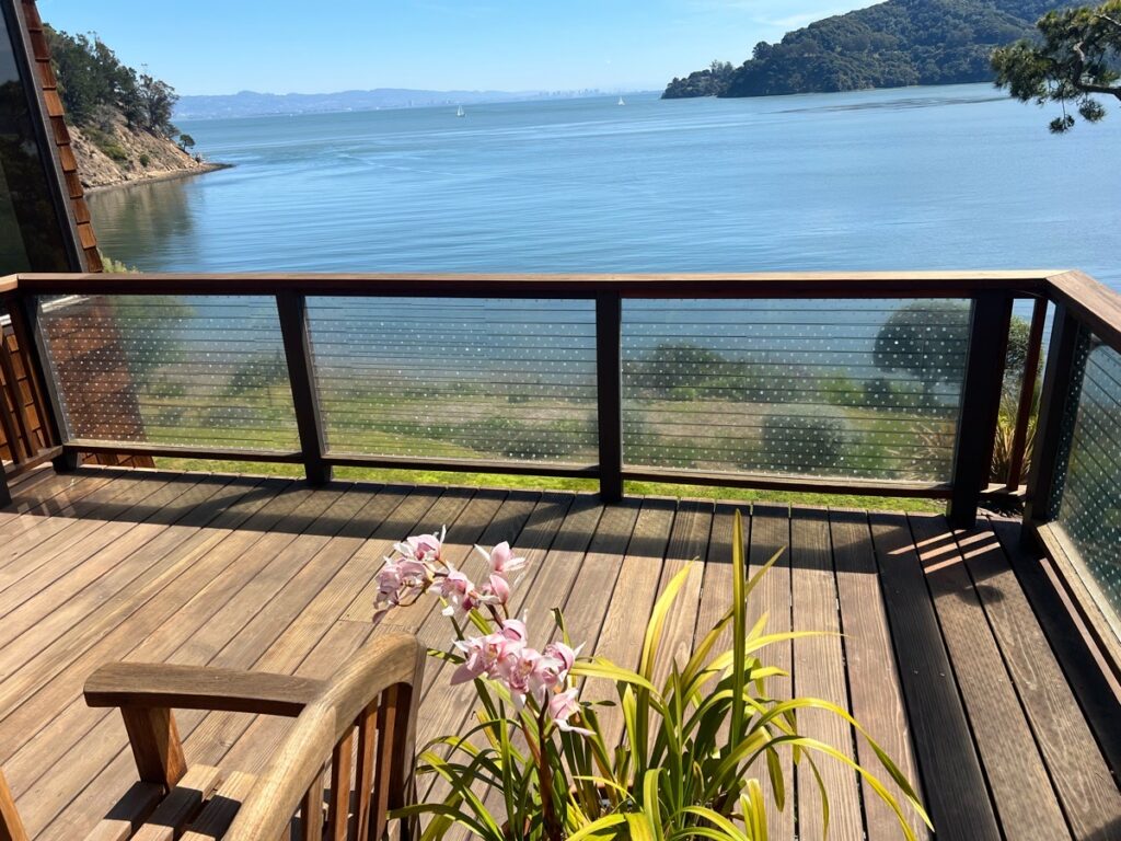 Protecting local birds while preserving the beautiful views from this Tiburon deck.
